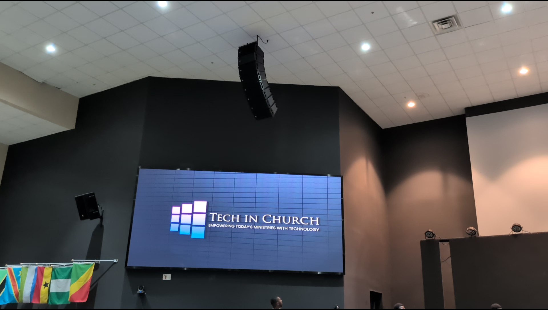 Phase 2 — Side wall LED screen installed